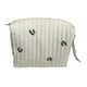 thumbnail image 1 of Bolsa organizadora bonita de algodón acolchado, bolsa de pañales pequeña para bebé, bolsa de cosméticos portátil, bolso de mamá para cochecito para , Cereza, 1 of 10