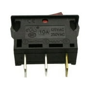 JR Products 13335 SPDT Mini On/Off/On Switch - Black - Walmart.com