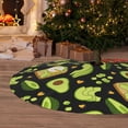 thumbnail image 6 of Rateoe Avocado Toast Print Christmas Tree Skirt 30" for Xmas Holiday New Year Party Circle Tree Mat Ornaments Decoration, 6 of 7