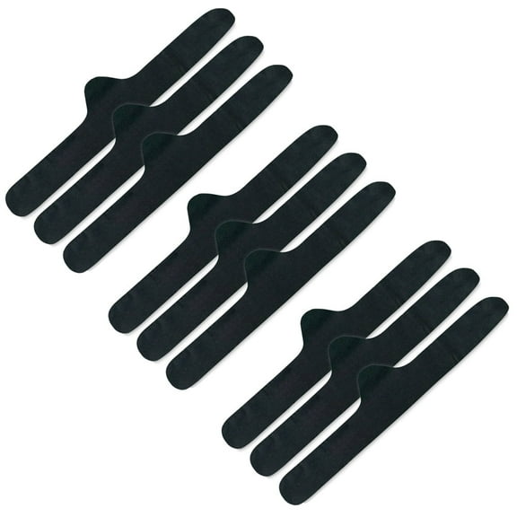 100% Cotton Bra Liner 9-Pack - Size XX-Large, Black by More of Me to Love