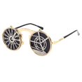 thumbnail image 2 of Gafas de sol retro Moda Steampunk Vintage Gafas de terre Metal Espejo Lente Gafas Gafas para Hombres Mujeres - Bicicleta Magideal Gafas de sol retro, 2 of 4