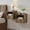 Rustic Brown, variant on Modern Fluted Floating Nightstand Wall Mounted - Bedside Table with Storage Drawer & Display Shelf, Minimalist Bedroom Furniture for Studio Apartments(Espresso)