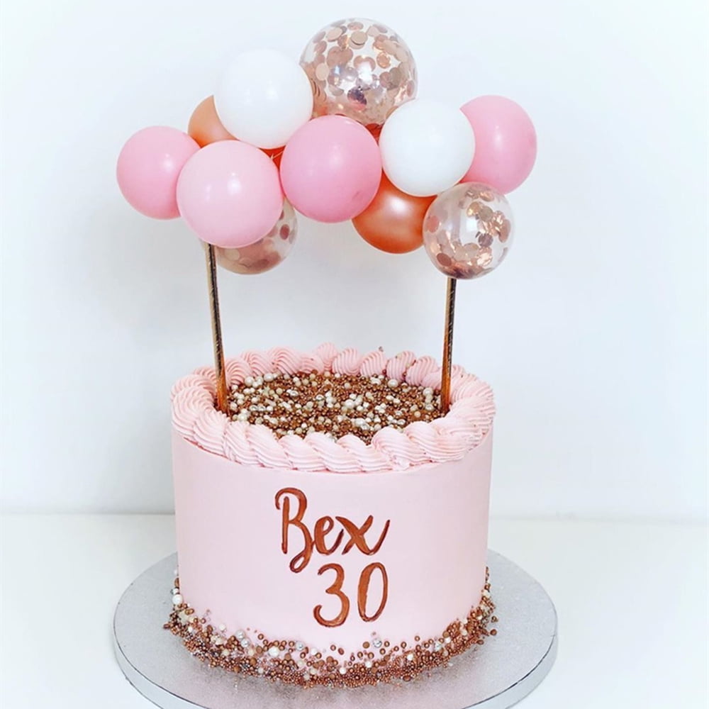 Balloon Cake Picks Balloon Cloud Cake 5 Inch Balloon Bunch Cake Decorations  Mini Balloon Garland Cake for Baby Shower, Birthday Party, Wedding -  
