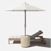 Veradek Outdoor Patio Umbrella Side Table Stand - Sand - Walmart.com