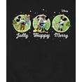 thumbnail image 3 of Disney - Jolly Happy Merry Mickey And Minnie - Men's Crew Fleece Sweatshirt Sweatshirt, 3 of 5