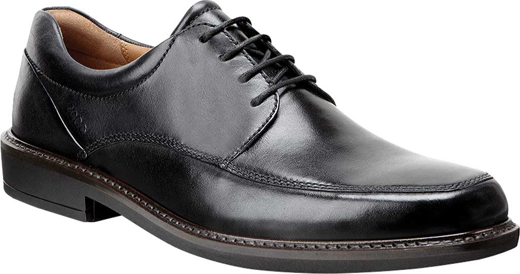 Men's ECCO Holton Apron Toe Tie Black Leather 40 M - image 1 of 7