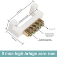 thumbnail image 1 of Lefu 10 Holes Copper Neutral Bar Ground Terminal Row Distribution Cabinet Wire Screws, 1 of 8