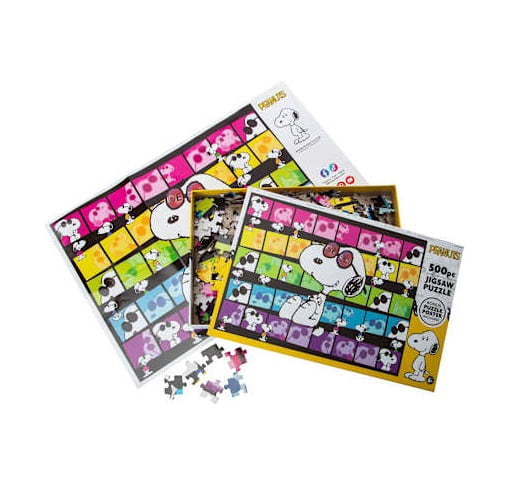 Peanuts Snoopy Joe Cool 500 Piece Jigsaw Puzzle with Bonus Poster