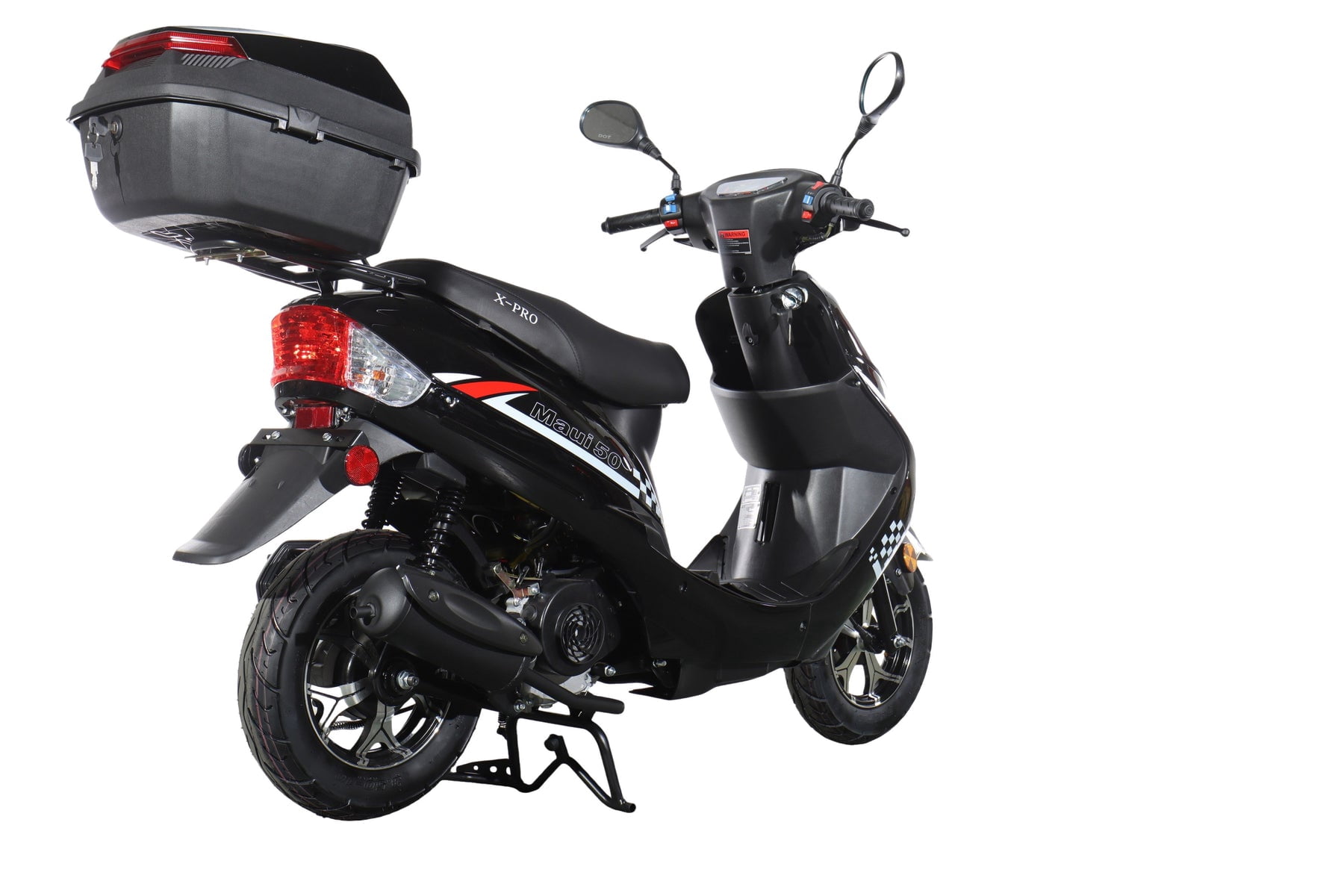 X-Pro Brand New 50cc Gas Moped Scooter, 10" Aluminum Wheels Electric/Kick Start! Large Headlights