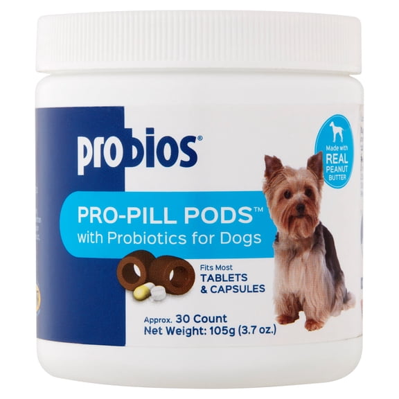 Probios Pro-Pill Pods Tablets & Capsules with Probiotics for Dogs, 30 count, 3.7 oz