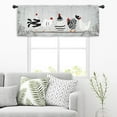 thumbnail image 5 of Rooster Chicken Kitchen Curtain Valance 54W x 18H Rod Pocket Vintage Farmhouse Rustic Retro Farm Country Rural Window Treatment for Living Room Bedroom Bathroom, 5 of 6