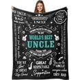 thumbnail image 1 of LHSHID Fathers Day Grandpa Gifts Throw Blanket Gifts for Grandpa Grandpa Birthday Gifts Ideas from Grandson Granddaughter Gifts for Grandpa from Grandkids Grandfather Gifts for Fathers Day 50x60in, 1 of 6