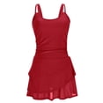 thumbnail image 6 of One Piece Swimdress Swimsuits for Women Scoop Neck High Waisted Tummy Control Modest Swim Dresses Skirt Bathing Suit, 6 of 6