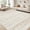 Brown/Cream-5' x 7' (Rectangular), variant on 5x7 Area Rug Living Room: Washable Boho Rugs With Non Sliping Large Soft Indoor Stain Resistant Carpet For Bedroom Farmhouse Dining Room Lightweight Home Decor Brown/cream