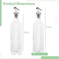 thumbnail image 6 of 2-Pack Oil and Syrup Dispensers, Olive Oil Dispenser Bottles for Kitchen, Oil Containers, Oil Pourer Spouts, Kitchen Cooking Barbecuing, Olive Oil Vinegar Syrup Juice Bean Sauce, 6 of 8
