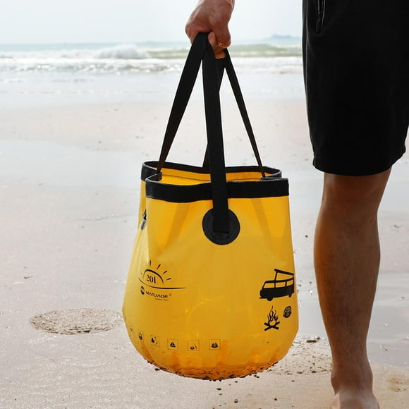 Cubo plegable portátil, para exteriores, cubo de agua plegable, contenedor para viajar, Camping, senderismo, pesca, de coches 20L Macarena cubo plegable