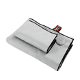 thumbnail image 3 of Toalla De Baño De Microfibra De Secado Rápido Deportivo Gris Liso Belug, 3 of 4