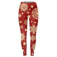 thumbnail image 4 of Luowei Thin High Waisted Leggings, Pink Christmas Women Printed Leggings, Christmas Leggings for Women High Waisted Santa Deer Head Print Tight Hip Fitness Leggings Yoga Pants, XL, 4 of 4
