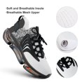 thumbnail image 4 of Silver Black Sequins Painting Walking Shoes for Men Woman Lightweight Tennis Fashion Elastic Sports Shoes Cushion Basketball Shoes, 4 of 7