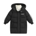 thumbnail image 2 of Mwjwdo Boys Girls Fuzzy Fleece Jacket Full Zip Faux Shearling Fluffy Teddy Coat Outerwear Warm Winter Clothes Overcoat 2-8Y, 2 of 5