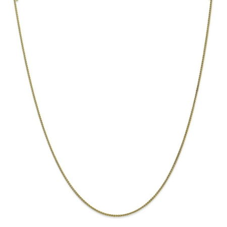 10k Yellow Gold 16in 1.20mm Wheat Necklace Chain