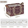 thumbnail image 7 of Yayeee Foldable Storage Basket for Shelves with Handles Waterproof Cloth Bins, Gold Abstract Pattern, 7 of 7
