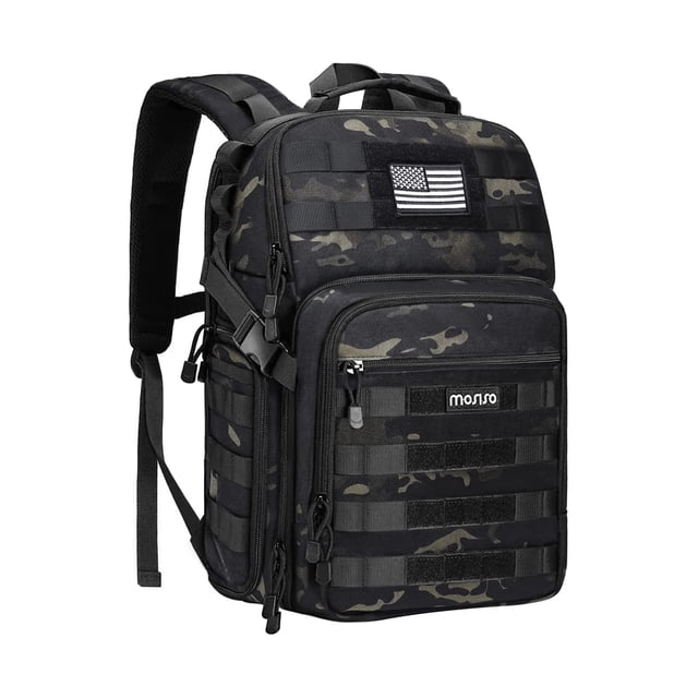 Mochila MOSISO Night Camouflage para cámara réflex digital, réflex digital o sin espejo