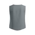 thumbnail image 7 of RQYYD Womens Scoop Neck Sleeveless Button Down Tank Top Casual Loose Fit Blouse for Summer Daily Wear, 7 of 7