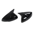 thumbnail image 2 of Rearview Mirror , 2PCS Snap In Side Mirror Cover Left Right  For Car Glossy Black, 2 of 8