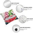 thumbnail image 4 of Nawypu Summer Watermelon Gnomes Pillow Covers, Cute Watercolor Fruit Throw Pillowcase Exotic Seasonal Decor, Rustic Farmhouse Sofa Bed Bedroom Home Decoration,Set of 2, 4 of 6