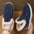 thumbnail image 6 of SACFOF Womens Winter Flat Fluffy Snow Boots,Warm Faux Fur Lining Anti-Slip Slip on Loafer Casual Outdoor Plush Short Booties, 6 of 6