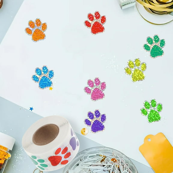 OUNONA 500Pcs Dog Wall Stickers Adhesive Sticker Assorted Color Decoration