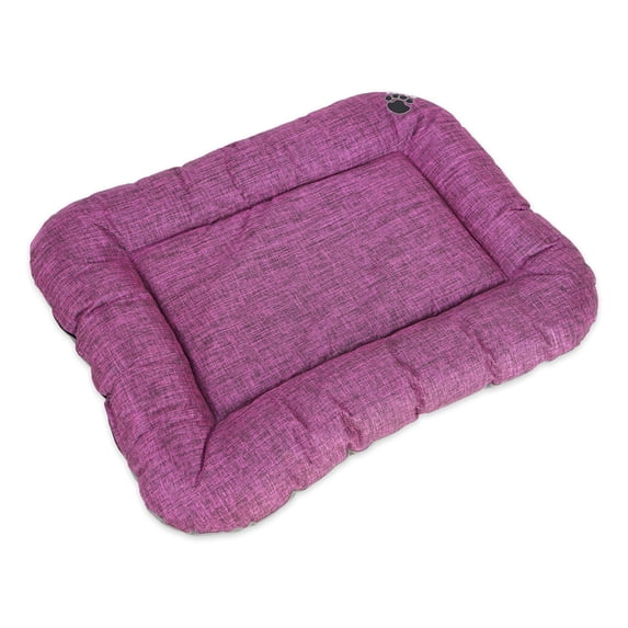 SUSSEXHOME Pets 33.5 x 26.4 x 3.95 Inches Waterproof Dog Pillow for Medium Dogs - Tear-Resistant Washable Dog Bed - (PURPLE)