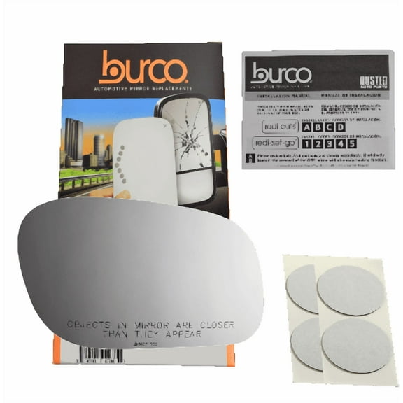 Burco 3627RSG Passenger Side Convex Replacement Mirror Glass for Ford