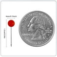 thumbnail image 2 of Topboutique Push Pins Sewing Pins Practical Pins with 4 mm Head Round Head Pins Quilting Pins Thumb Tacks for Bulletin Board, Fabric Marking, Crafts and Office Organization, 600 Pcs Red, 2 of 9