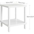 thumbnail image 3 of Large End Table Farmhouse Side Table Industrial Style Sofa Table Coffee Table Metal X Accent Wood End Table NightStand with Storage Shelf for Living Room Bedroom, 3 of 4