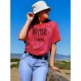 thumbnail image 2 of Better Things Are Coming. Tie Dye Crystal Women -Image by Shutterstock, Female Large, 2 of 4