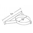 thumbnail image 2 of Selkirk 208520 8T-WB 8" Steel Chimney Pipe Wall Band Support Bracket - Quantity of 2, 2 of 2