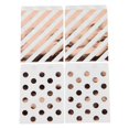 thumbnail image 3 of Koyal Wholesale Rose Gold Foil Favor Bags, Polka Dots and Striped, 24-Pk, Shiny Metallic Colored Party Supplies Decorations, 3 of 4