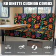 thumbnail image 6 of FOR U DESIGNS Flower Print 3 Pcs RV Dinette Cushion Covers Comfortable Replacement Camper Cushion Slipcover Furniture Protector 1 Backrest Cover 1 Bench Cover and 1 Pillowcase, 6 of 8
