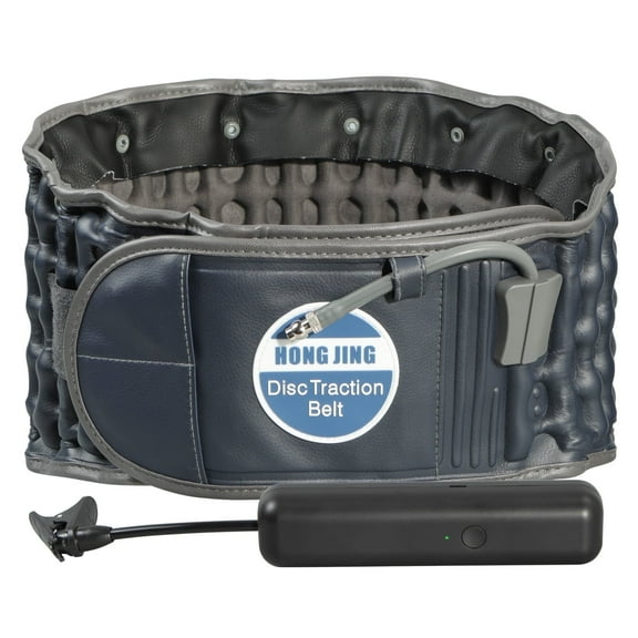 HONGJING Decompression Back Belt with Electric Pump for Lumbar Support, One Size Fits 29-49 inches