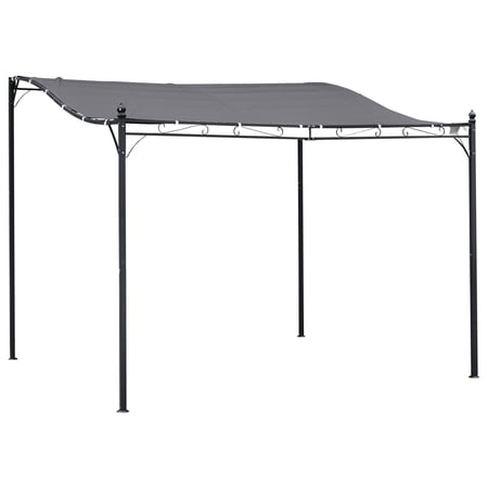 Dranite 10'x10' Weatherproof Patio Gazebo Canopy - Gray