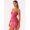 Rose Red-L, variant on Rose Red Beaded Floral Embroidery Bodycon Mini Dress With Spaghetti Straps