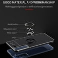 thumbnail image 3 of for Samsung Galaxy S22 Case with Ring Holder Kickstand [Support Magnetic Car Holder] Heat Dissipation Soft TPU Shockproof Frosted Back Protective Phone Case for Galaxy S22 5G 6.1", Black/Blue, 3 of 10