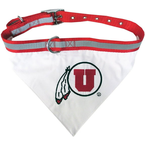 Pets First College Utah Utes Pet Bandana, 3 Sizes Available with Collar