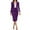 ZB Purple, variant on Workout Sets for Women Elegant Skirt Suit for Work Business Solid Color Long Sleeve Black Summer Lounge Sets L