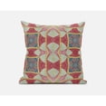 thumbnail image 2 of Amrita Sen CAPL499FSDS-ZP-20x20 Cosmic Circle Sprays Suede Zippered Pillow with Insert Red Yellow Dark Aqua, 2 of 4