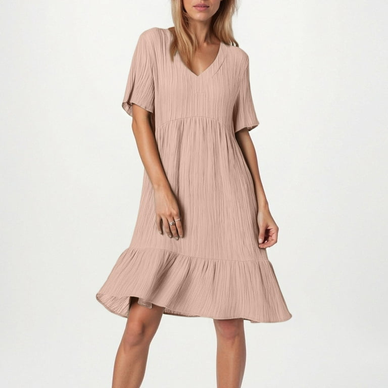 modest formal dresses knee-length Black Pink Modest Knee Length Cocktail Party Evening Formal Dress DQ86 –  jojos main image 1