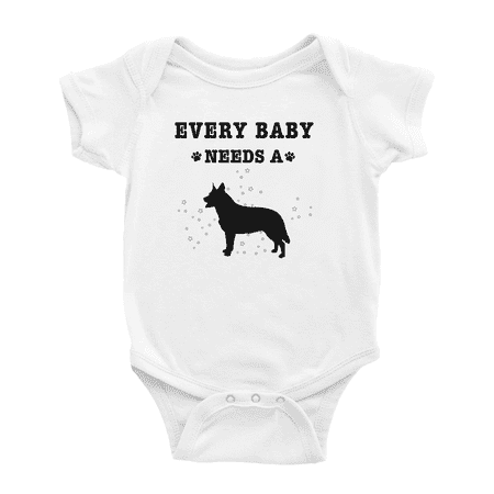 

Every Baby Needs A Australian Cattle Dog Cute Baby Romper For Boy Girl 0-3 Months