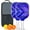 White-1, variant on Pickleball Paddles Set Of 2, Fiberglass Surface, Thunder, Speed Print, 4 Balls & Bag